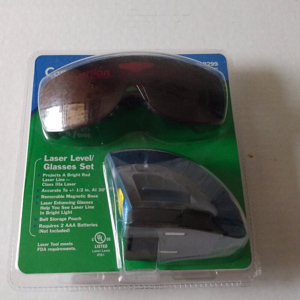 Companion Laser Level Set with Pouch and Glasses